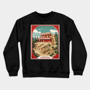 Palace of Knossos Greece Tourism Vintage Poster Crewneck Sweatshirt